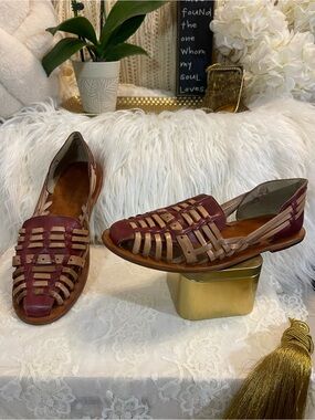 Vintage Foundry Co. Women’s “Myra” Huarache Flats Multi-Tone MSRP$110